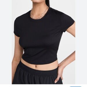 ALO Alosoft Finesse Short-Sleeve Crop Top